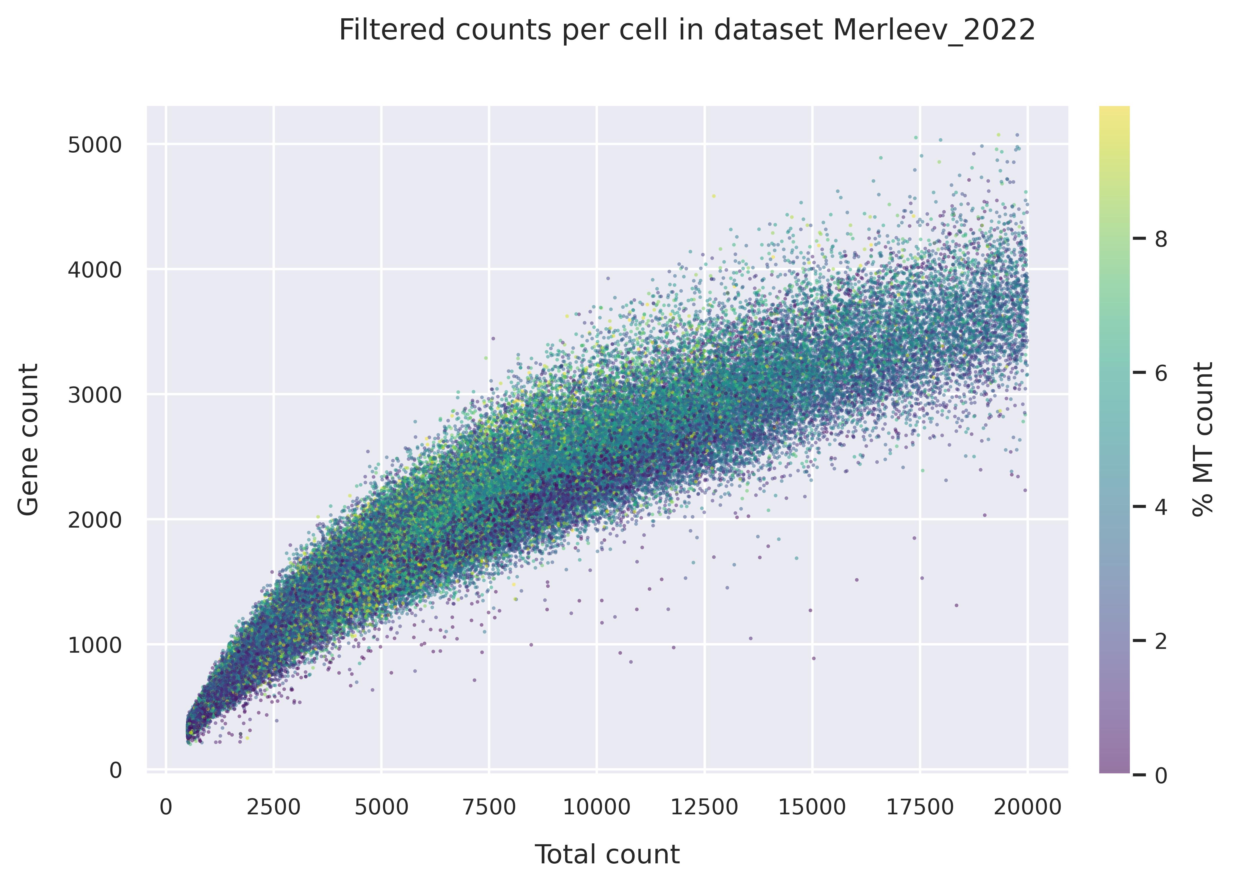 Mitochondrial counts (filtered)