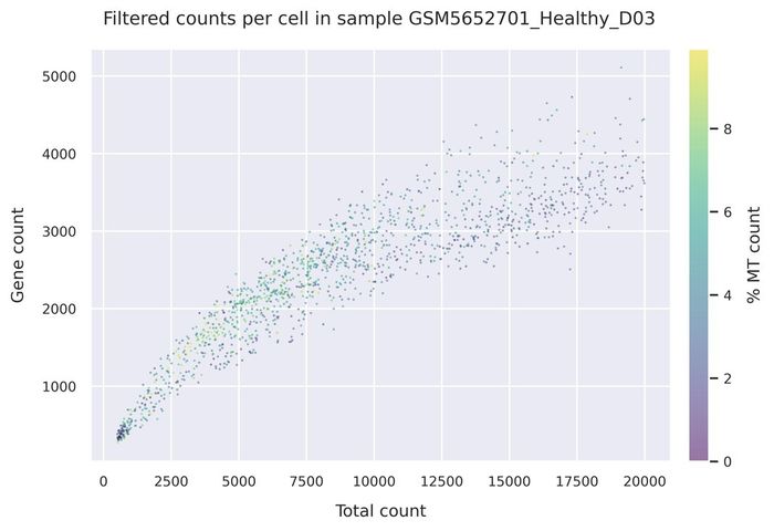 Mitochondrial counts (filtered)