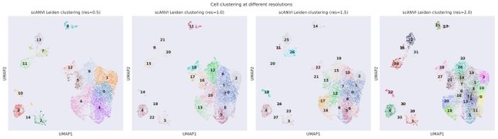 Clustering resolutions