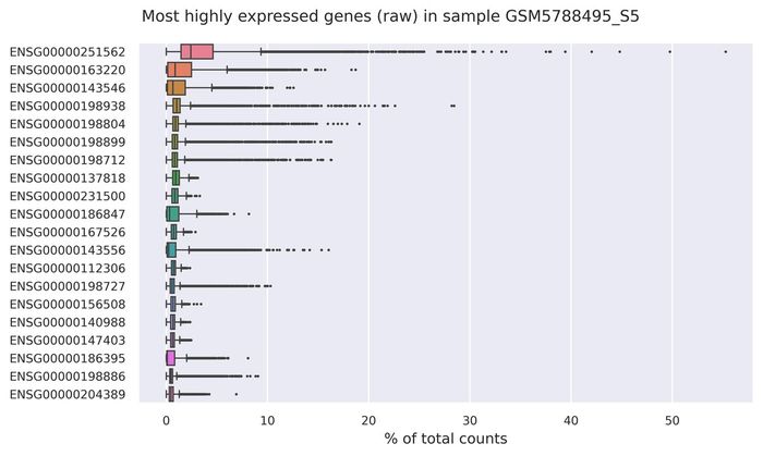 Highest expressed genes