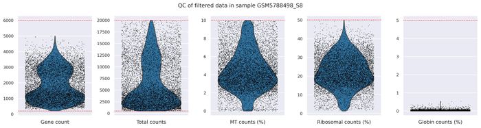 QC metrics (filtered)