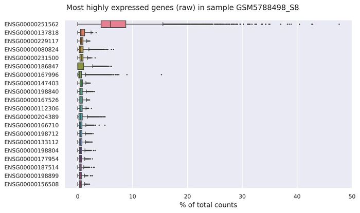 Highest expressed genes (filtered)