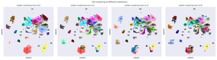 Clustering resolutions